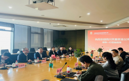 四川天盈实业有限责任公司董事长冯杨林等一行七人赴我司交流业务合作